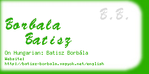 borbala batisz business card