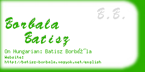 borbala batisz business card